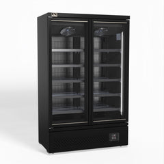 AG Supermarket Two Glass Doors Upright Display Fridge - 1000 Litre