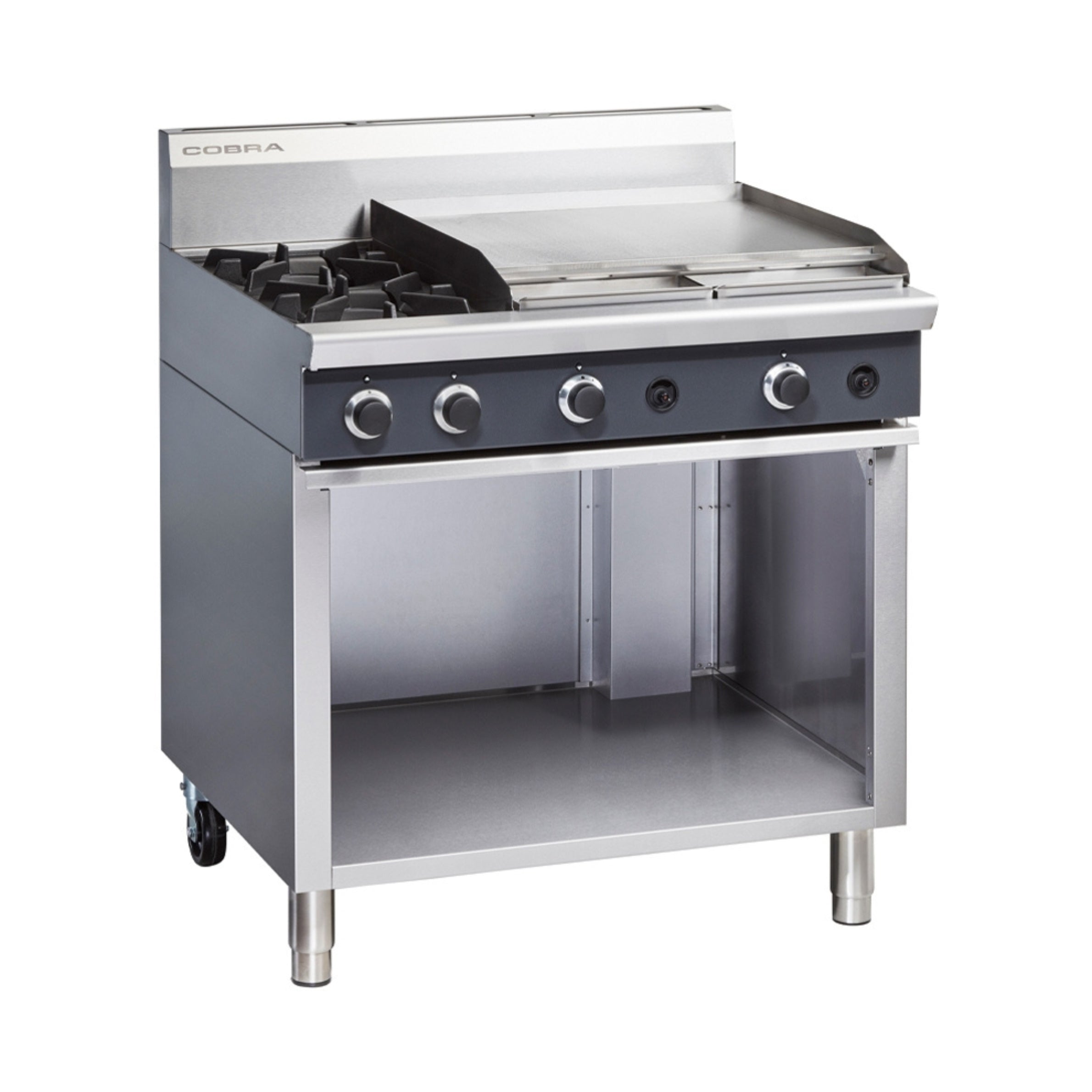 Cobra C9B - 900mm Two Burner / Griddle Gas Cooktop
