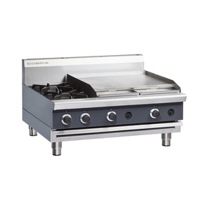 Cobra C9B-B 900mm Two Burner / Griddle Gas Cooktop - Bench Model