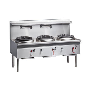 Cobra CW3H-DDD - 1800mm Gas Waterless Wok with 3 Duckbill burners