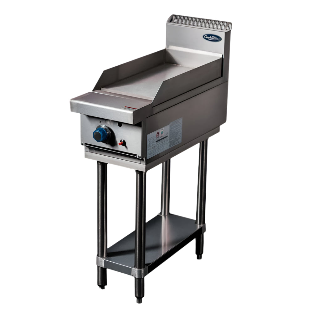 CookRite Freestanding Gas Griddle 300mm Hotplate with Stand NG AT80G3G-F-NG