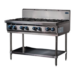 CookRite Freestanding Gas Cooktop 8 Burners Stove with Stand NG AT80G8B-F-NG