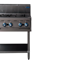 CookRite Freestanding Gas Cooktop 8 Burners Stove with Stand NG AT80G8B-F-NG