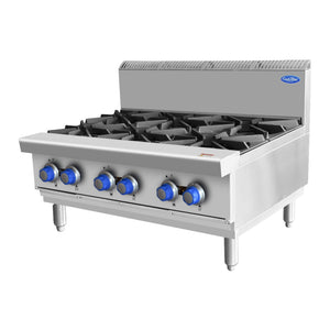 CookRite Countertop Gas Cooktop 6 Burners Stove LPG AT80G6B-C-LPG