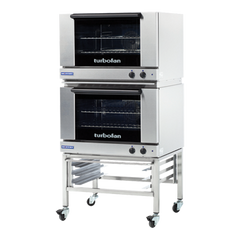 Turbofan E27M2/2 - Full Size Tray Manual Electric Convection Ovens Double Stacked