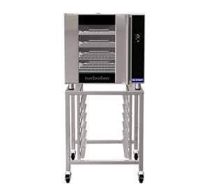 Turbofan E32T4 - Full Size Electric Convection Oven Touch Screen Control on a Stainless Steel Stand
