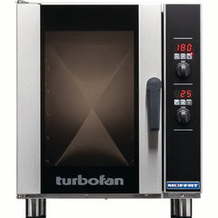 Turbofan convection oven with digital control panel on a white background