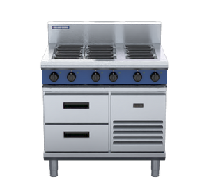 Blue Seal Evolution Series E516D-RB - 900mm Electric Cooktop – Refrigerated Base
