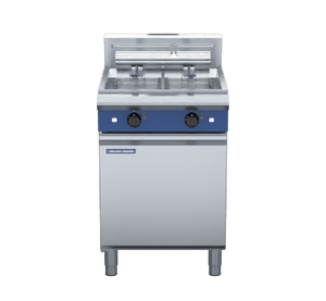 Blue Seal Evolution Series E66 - 600mm Twin Pan Electric Fryer