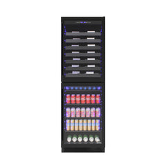 Vinotemp EL-100WBC-TS 99 bottle/200 can dual-zone wine & beverage center