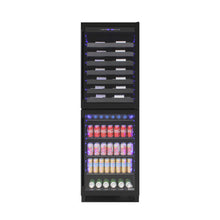 Vinotemp EL-100WBC-TS 99 bottle/200 can dual-zone wine & beverage center