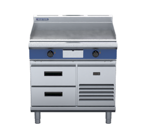 Blue Seal Evolution Series EP516-RB - 900mm Electric Griddle – Refrigerated Base