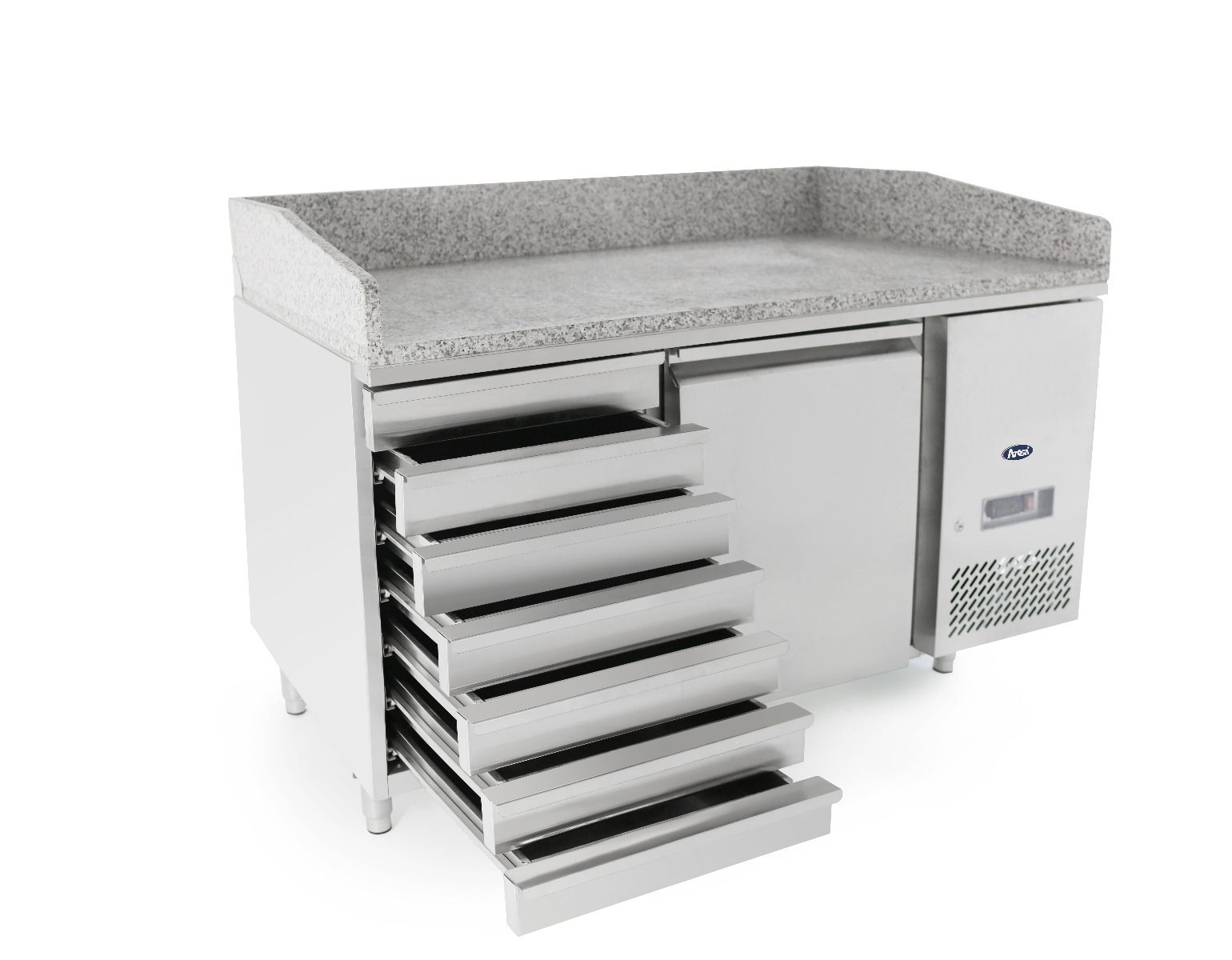 Atosa Single Door Refrigerated Pizza Table with Drawers EPF3490