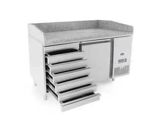Atosa Single Door Refrigerated Pizza Table with Drawers EPF3490