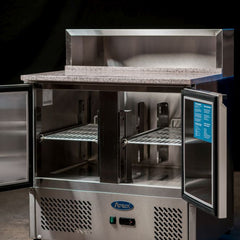 Atosa Two Doors Pizzatable Marble Top Saladette ESL3831