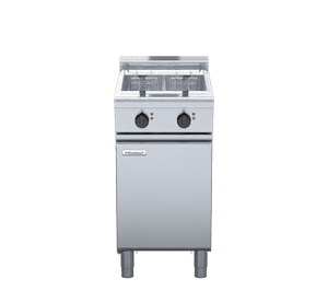 Waldorf 800 Series FNL8224E - 450mm Twin Pan Electric Fryer Low Back Version