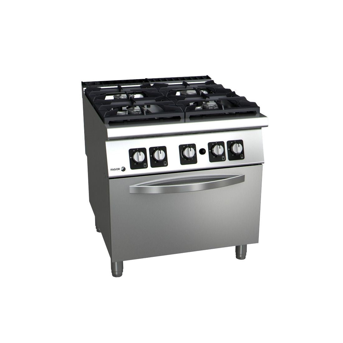 Fagor Kore 900 Series Natural Gas 4 Burner With Gas Oven C-G941