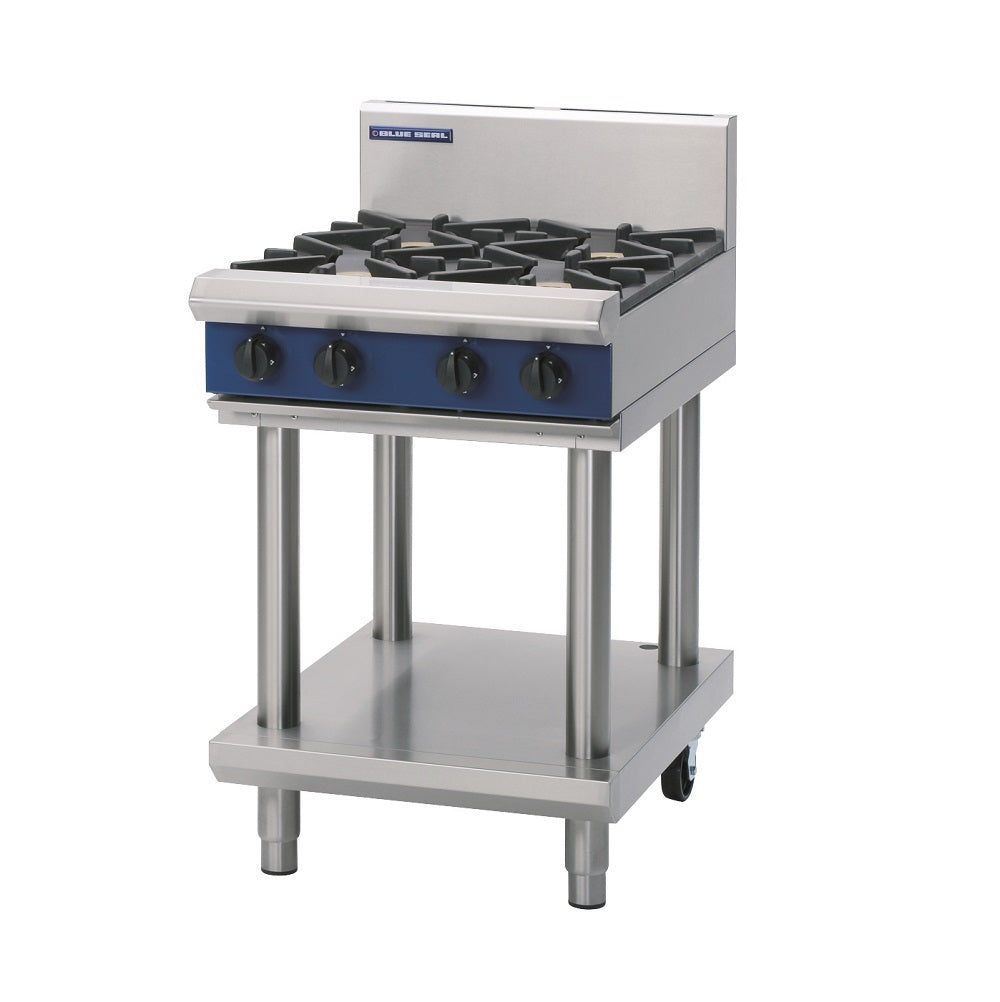 Blue Seal Evolution Series G514D-LS - 600mm Gas Cooktop - Leg Stand