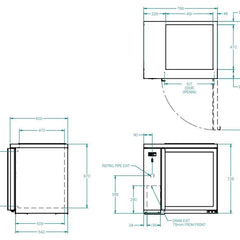Williams Two Door Remote Spring Loaded Glass Chiller