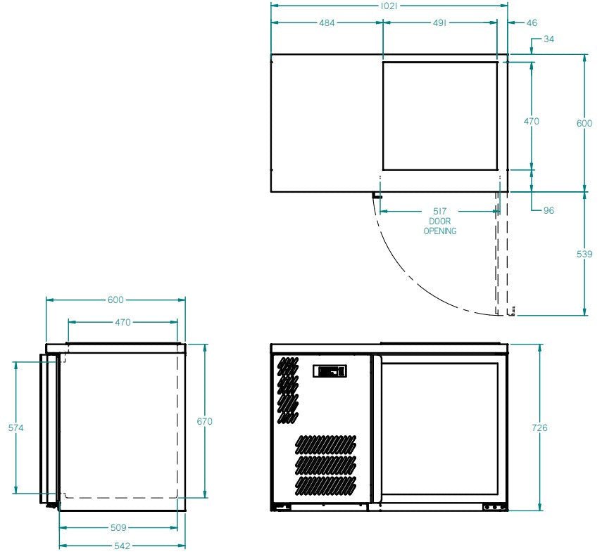 Williams One Door Spring Loaded 500 x 500 baskets