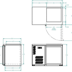 Williams One Door Spring Loaded Glass Chiller