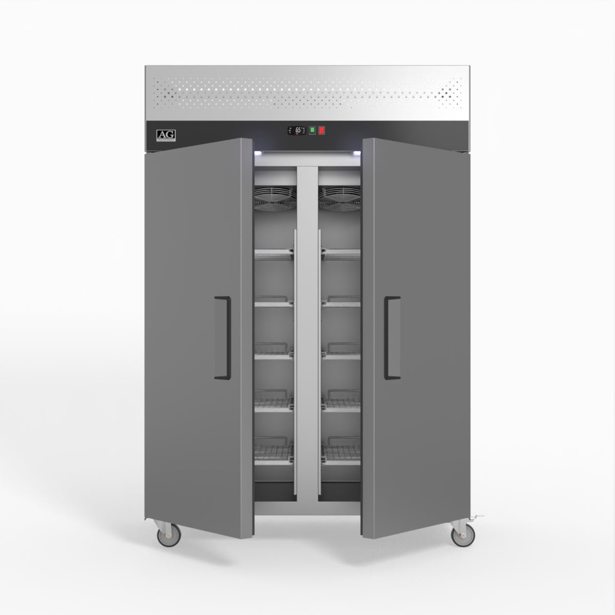 AG Equipment 1000 Litre Upright Double Stainless Steel Door Freezer AG-GNX1000BT
