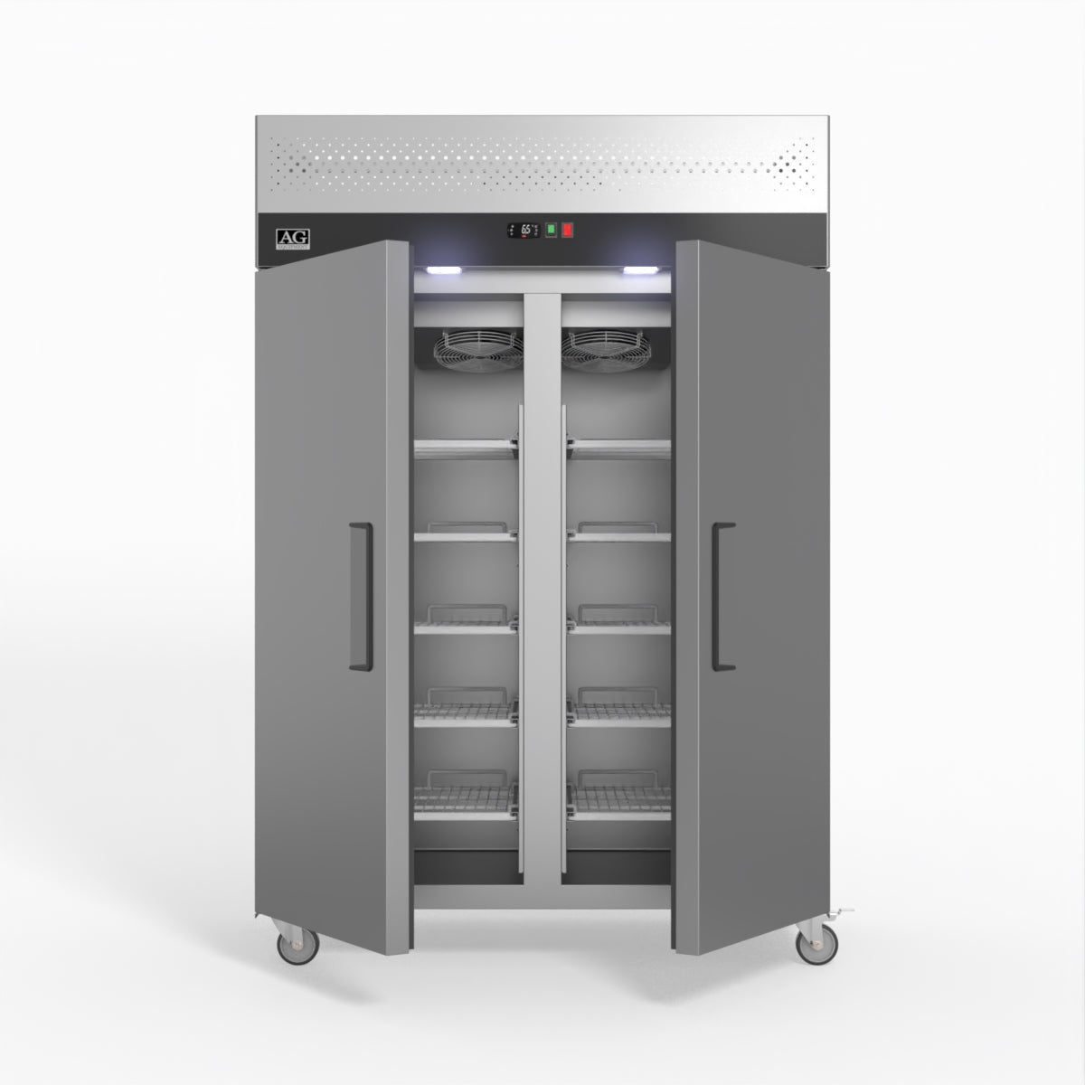 AG Equipment 1000 Litre Upright Double Stainless Steel Door Freezer AG-GNX1000BT