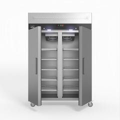 AG Equipment 1000 Litre Upright Double Stainless Steel Door Freezer AG-GNX1000BT