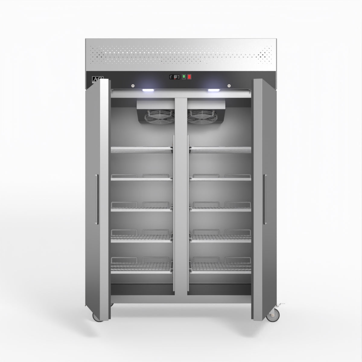 AG Equipment 1000 Litre Upright Double Stainless Steel Door Freezer AG-GNX1000BT