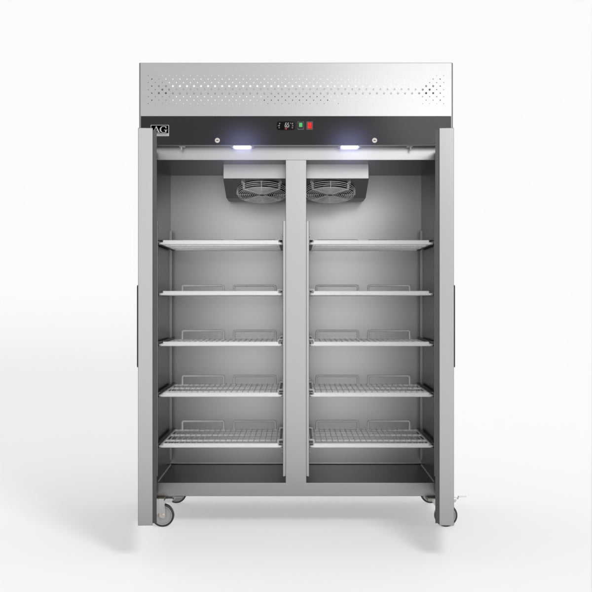 AG Equipment 1000 Litre Upright Double Stainless Steel Door Freezer AG-GNX1000BT
