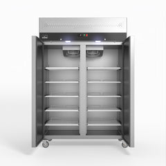 AG Equipment 1000 Litre Upright Double Stainless Steel Door Freezer AG-GNX1000BT