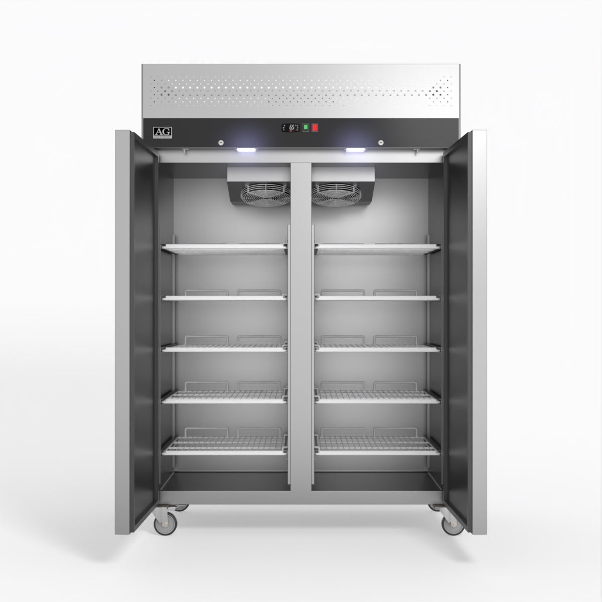 AG Equipment 1000 Litre Upright Double Stainless Steel Door Freezer AG-GNX1000BT
