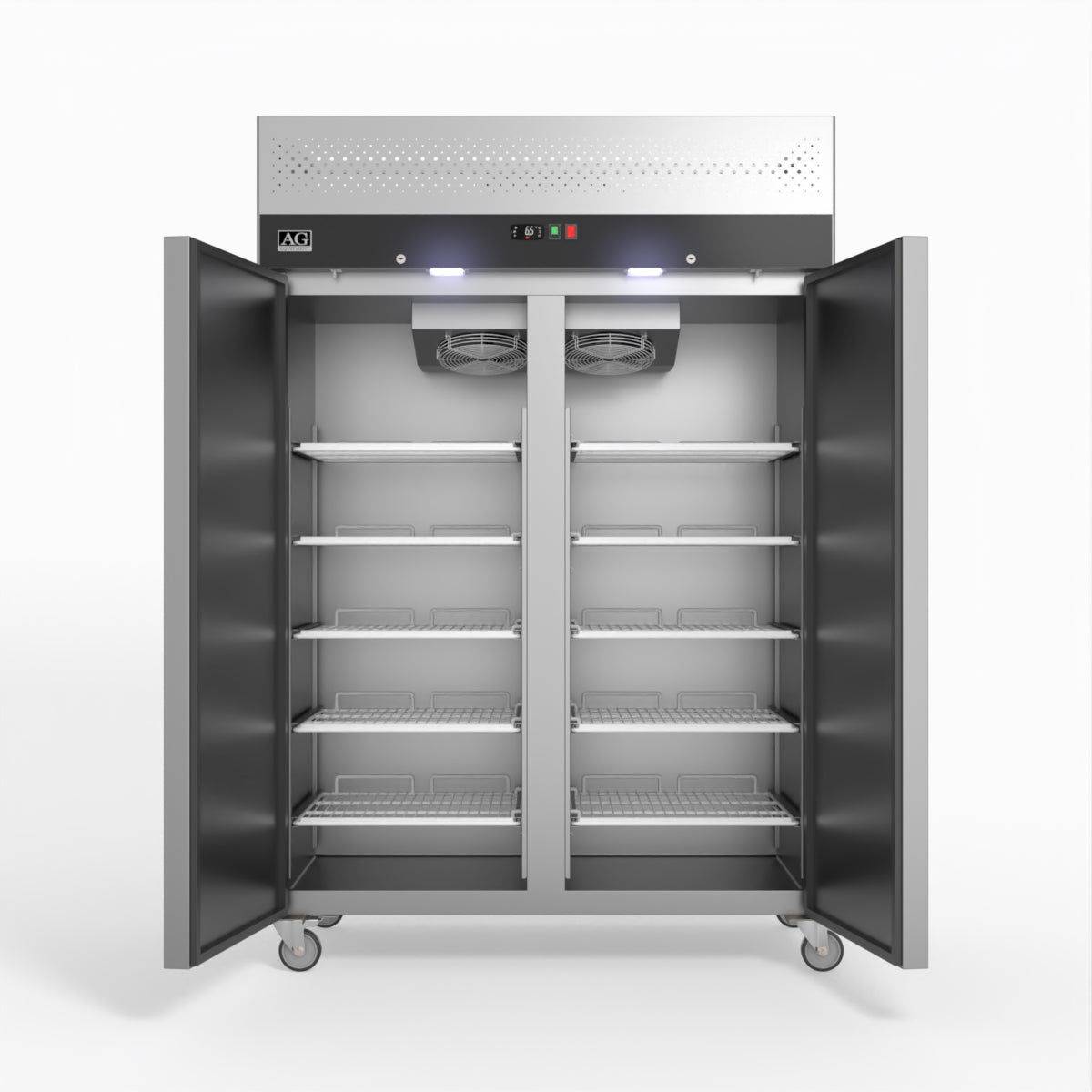 AG Equipment 1000 Litre Upright Double Stainless Steel Door Freezer AG-GNX1000BT