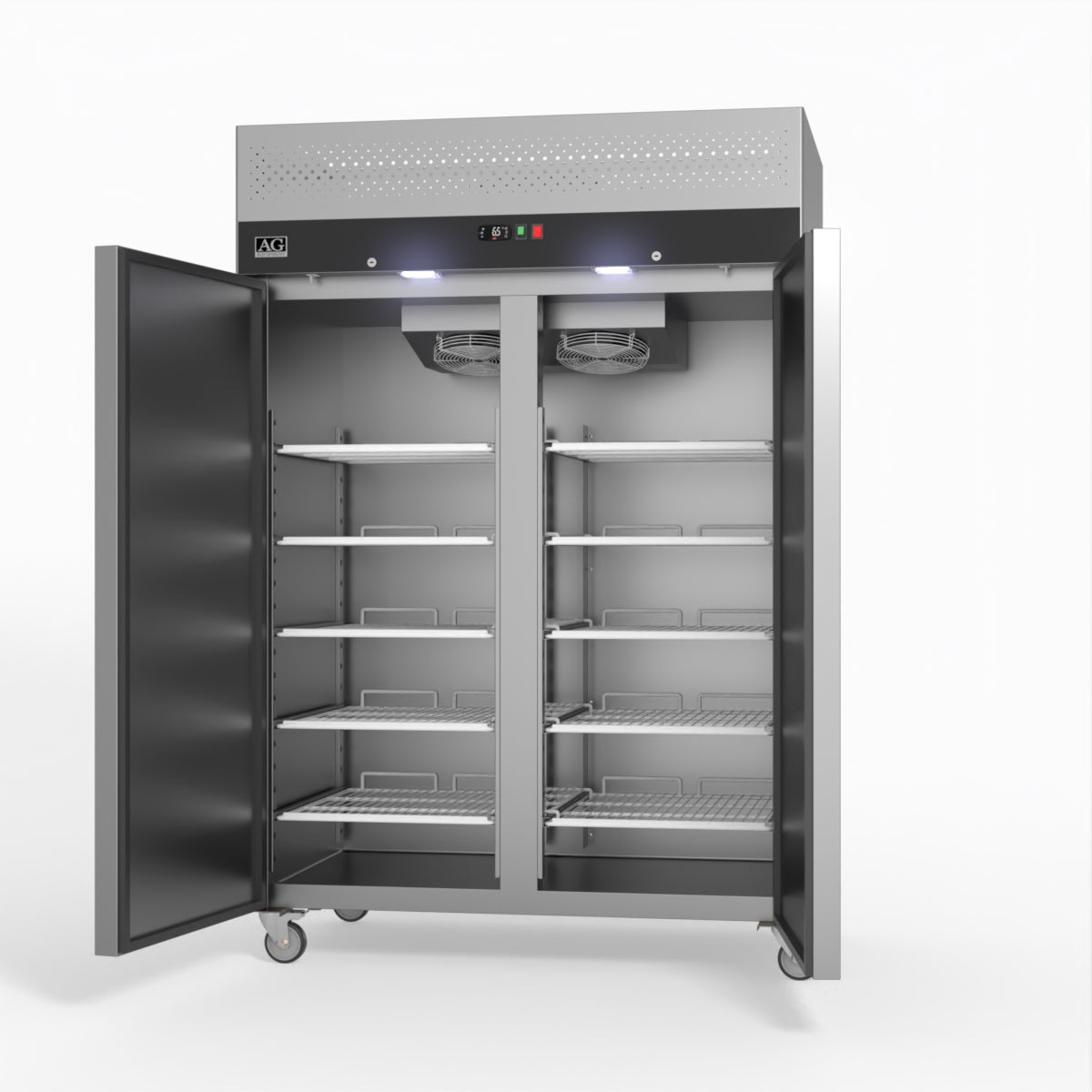 AG Equipment 1000 Litre Upright Double Stainless Steel Door Freezer AG-GNX1000BT