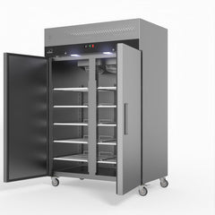 AG Equipment 1000 Litre Upright Double Stainless Steel Door Freezer AG-GNX1000BT