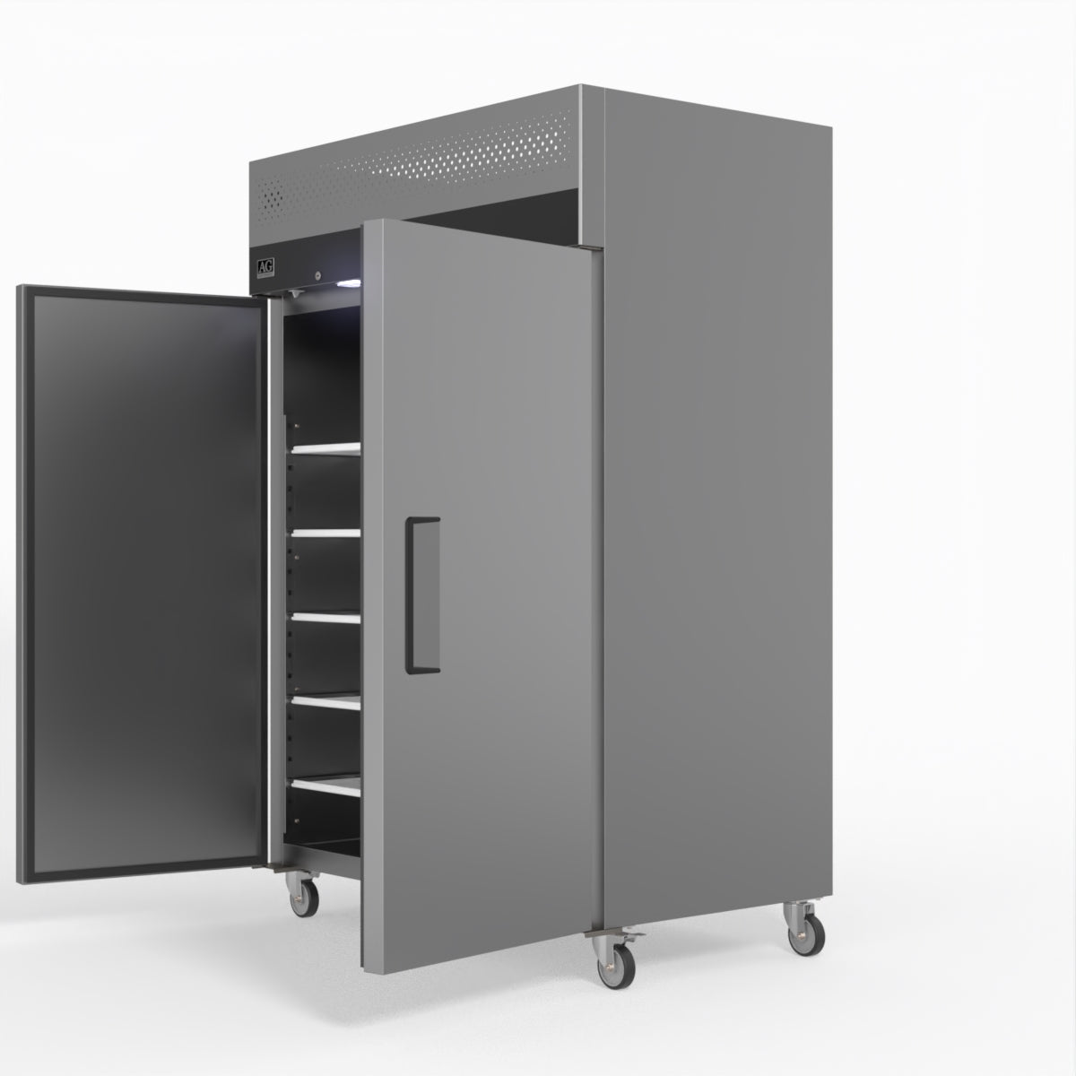 AG Equipment 1000 Litre Upright Double Stainless Steel Door Freezer AG-GNX1000BT