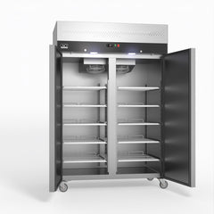AG Equipment 1000 Litre Upright Double Stainless Steel Door Freezer AG-GNX1000BT