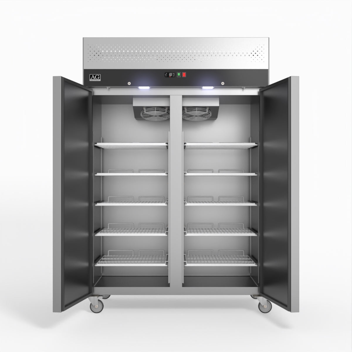 AG Equipment 1000 Litre Upright Double Stainless Steel Door Freezer AG-GNX1000BT