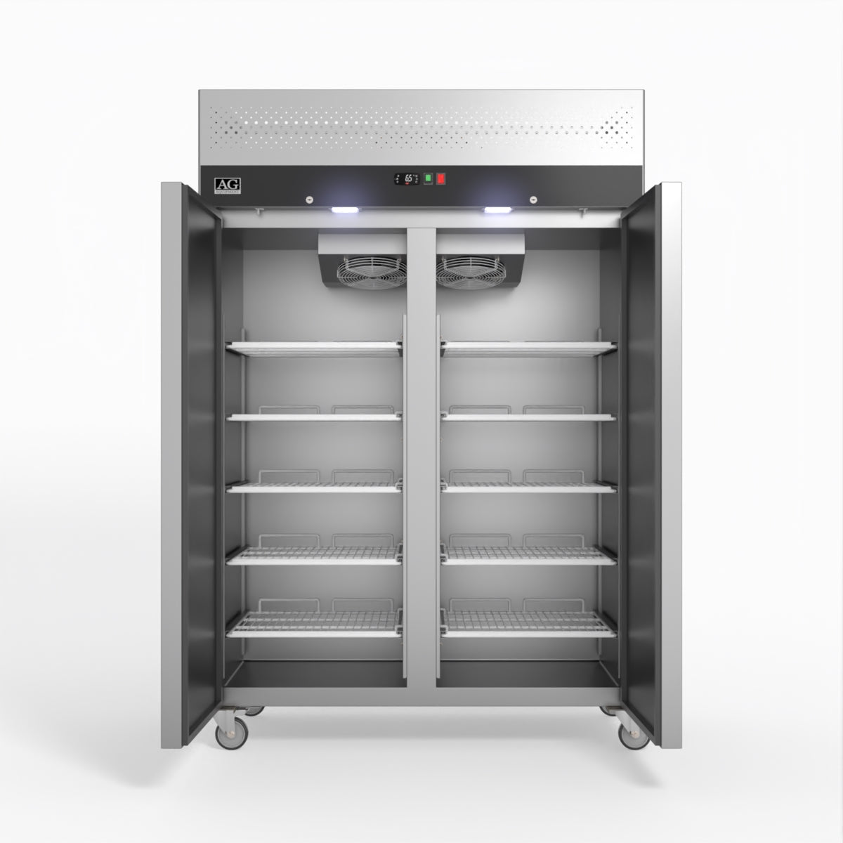 AG Equipment 1000 Litre Upright Double Stainless Steel Door Freezer AG-GNX1000BT