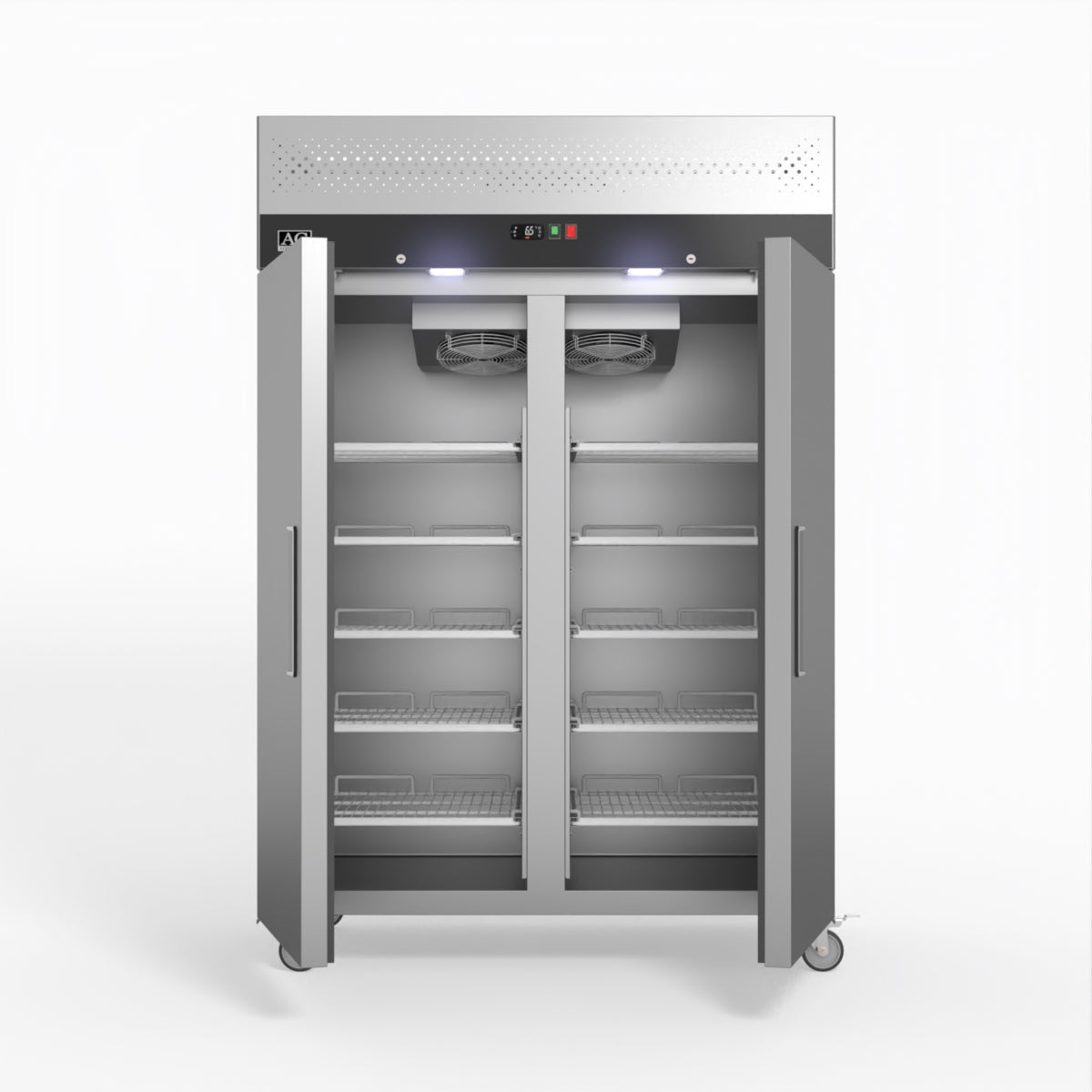 AG Equipment 1000 Litre Upright Double Stainless Steel Door Freezer AG-GNX1000BT