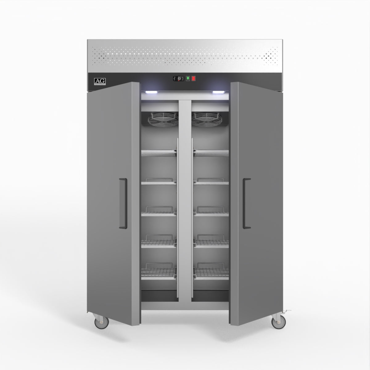 AG Equipment 1000 Litre Upright Double Stainless Steel Door Freezer AG-GNX1000BT