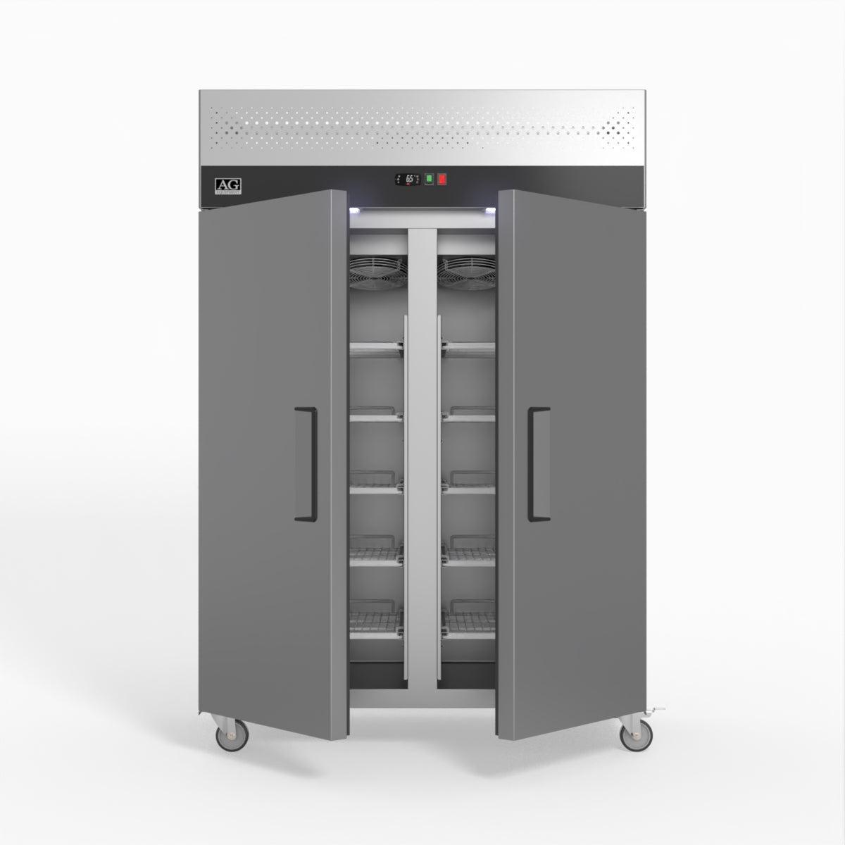 AG Equipment 1000 Litre Upright Double Stainless Steel Door Freezer AG-GNX1000BT