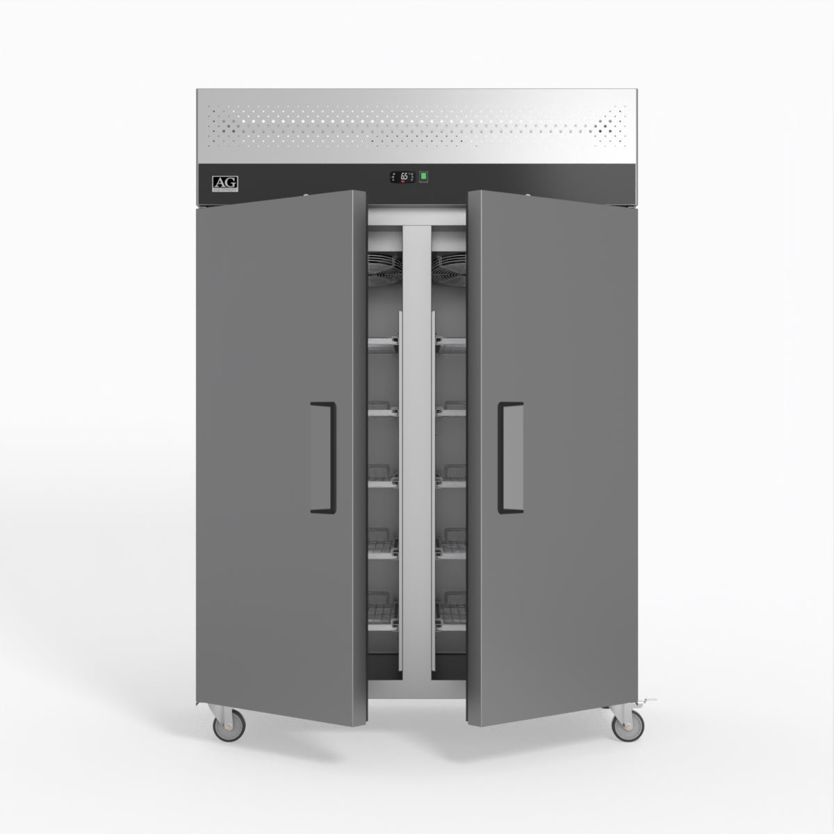 AG Equipment 1000 Litre Upright Double Stainless Steel Door Fridge AG-GNX1000TN