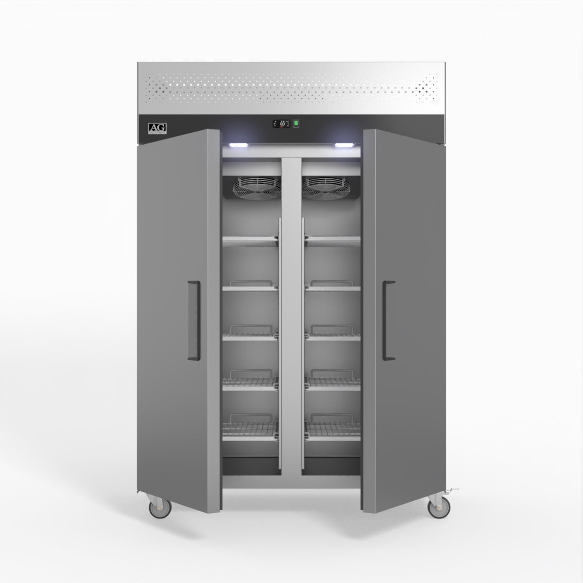 AG Equipment 1000 Litre Upright Double Stainless Steel Door Fridge AG-GNX1000TN