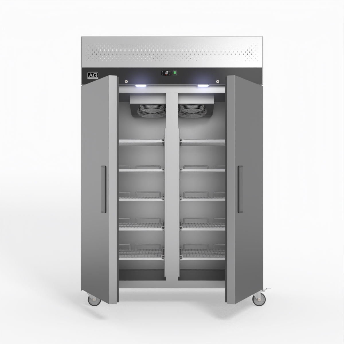 AG Equipment 1000 Litre Upright Double Stainless Steel Door Fridge AG-GNX1000TN