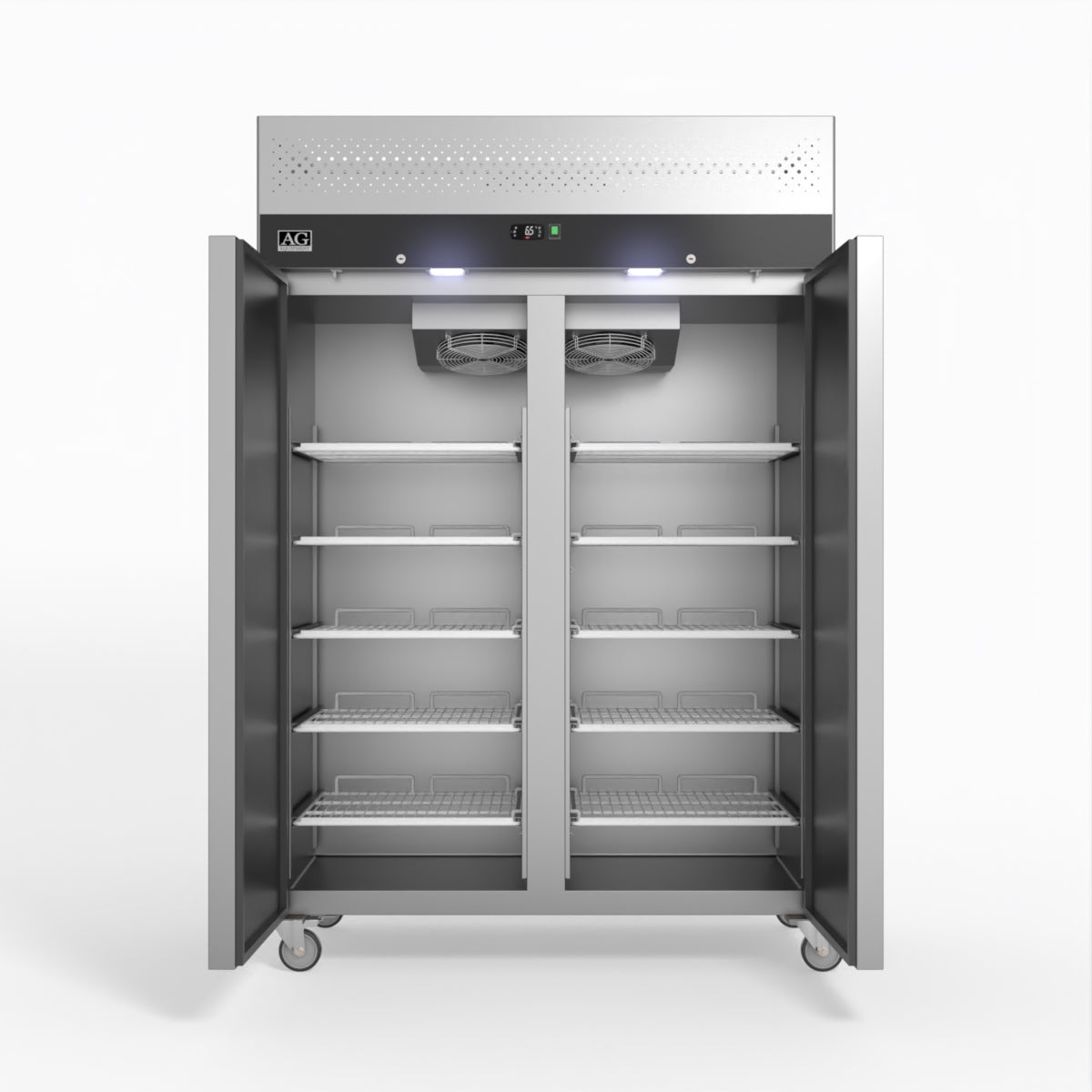 AG Equipment 1000 Litre Upright Double Stainless Steel Door Fridge AG-GNX1000TN
