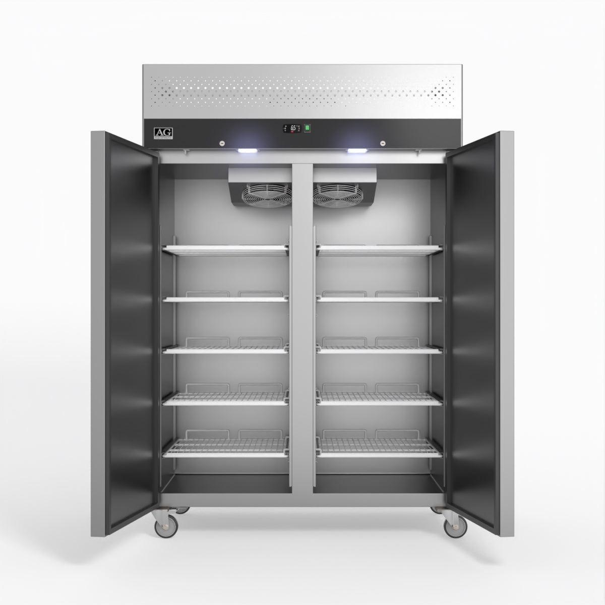 AG Equipment 1000 Litre Upright Double Stainless Steel Door Fridge AG-GNX1000TN