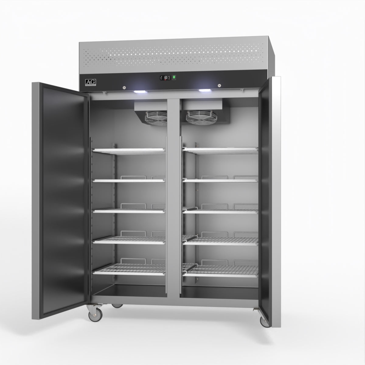 AG Equipment 1000 Litre Upright Double Stainless Steel Door Fridge AG-GNX1000TN