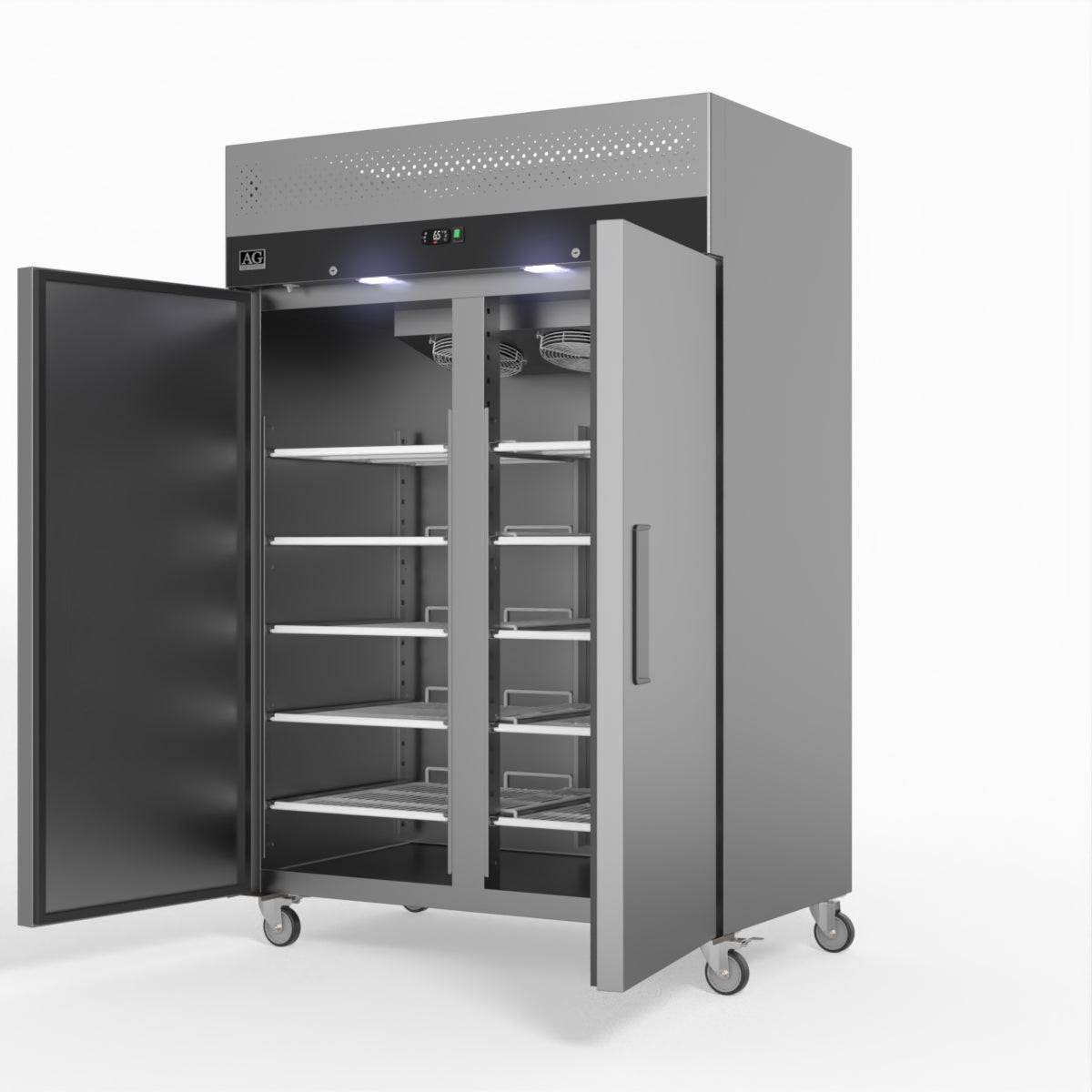 AG Equipment 1000 Litre Upright Double Stainless Steel Door Fridge AG-GNX1000TN