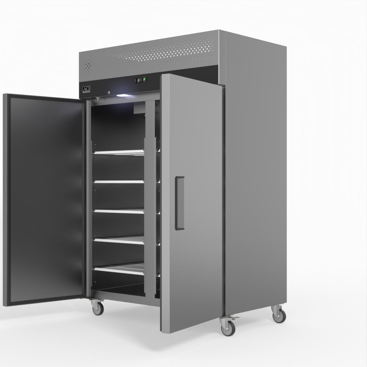 AG Equipment 1000 Litre Upright Double Stainless Steel Door Fridge AG-GNX1000TN